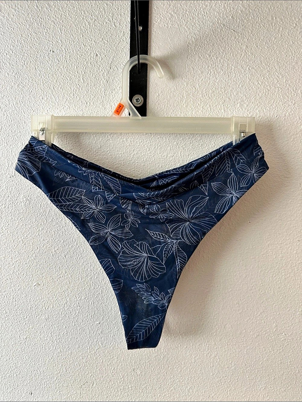 Jolyn Floral Bikini Bottom in Blue & White Like New